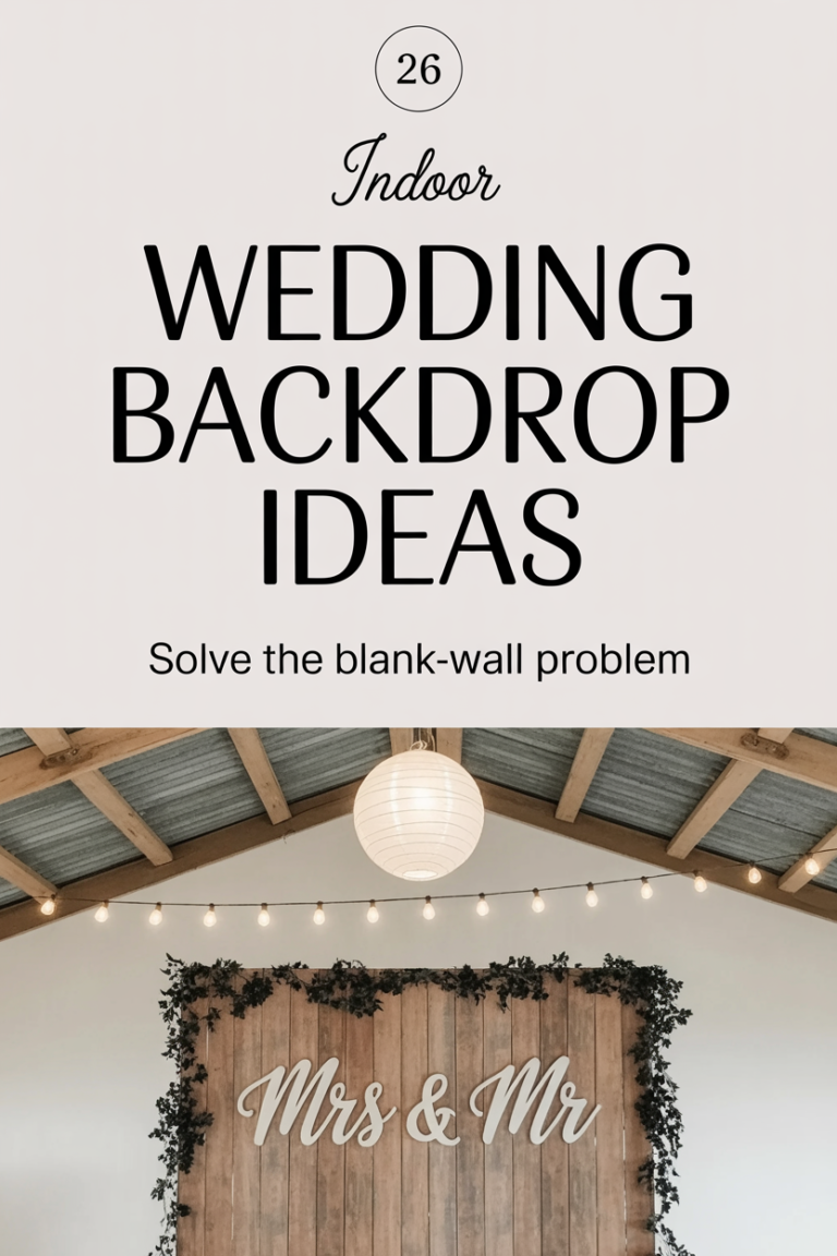 26 Indoor Wedding Backdrop Ideas from Real Weddings for Every Style, from Boho Barn to Formal Ballroom