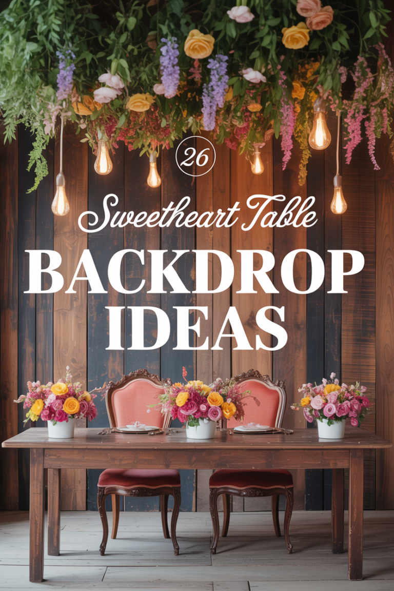 26 Sweetheart Table Backdrop Ideas for a Stunning Wall Behind You