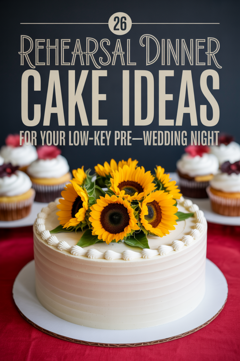 26 Rehearsal Dinner Cake Ideas: Mini Tiers, Naked Layers, and a Few Things That Aren’t Cake