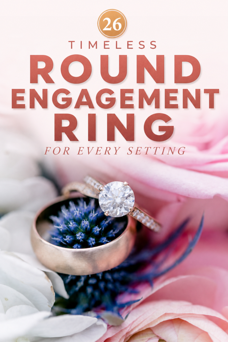 26 Round Engagement Ring Photos That Make the Solitaire vs. Halo Decision Much Harder