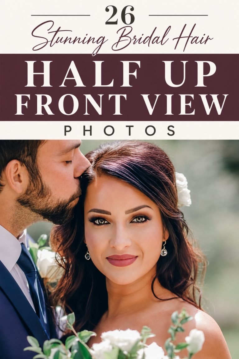 26 Bridal Hair Half Up Front View Looks That Show How the Style Frames Your Face