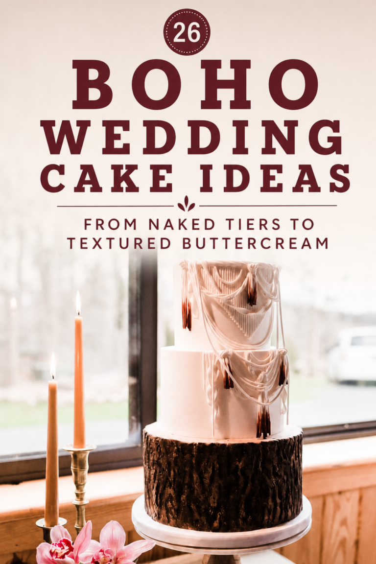 26 Boho Wedding Cake Ideas That Skip the Fondant and Still Steal the Table