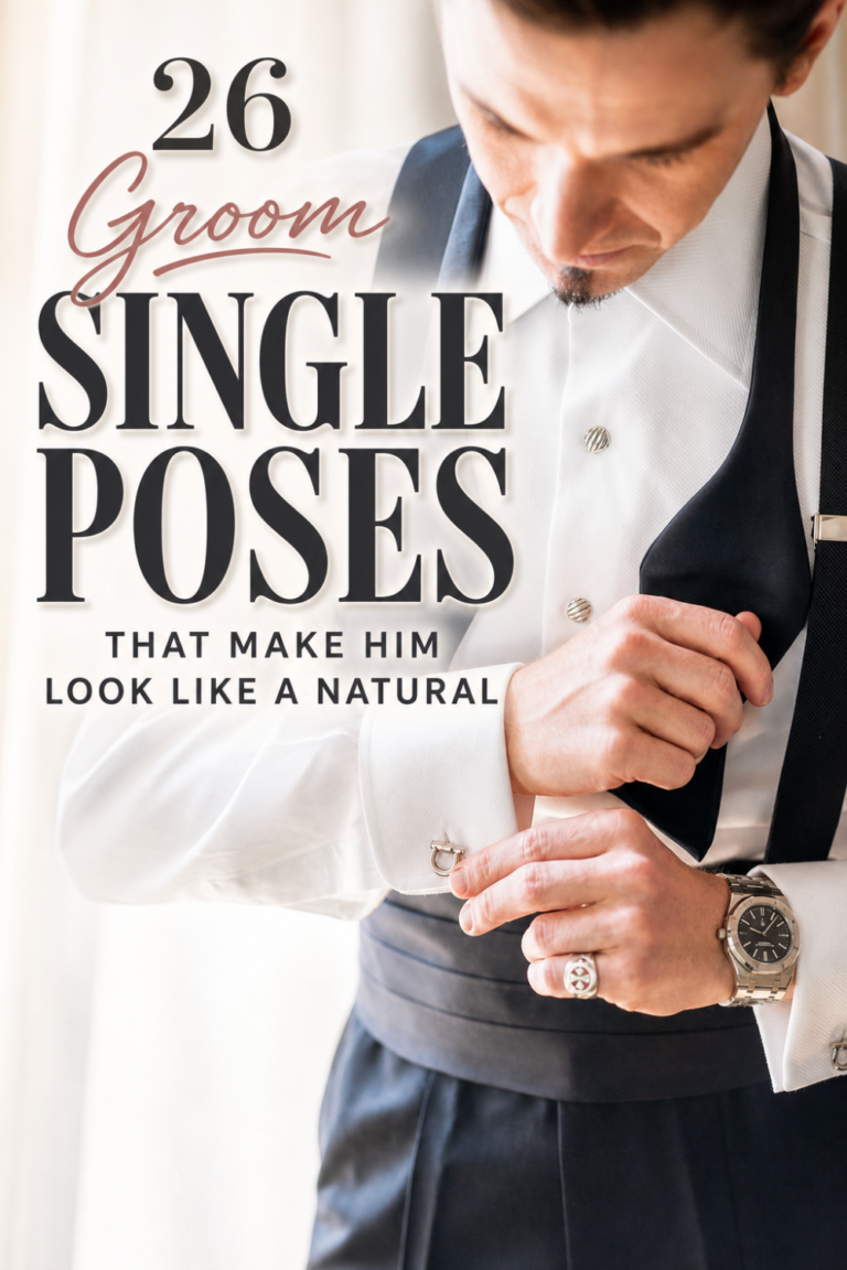 26 Groom Poses for the Guy Who Hates Getting His Picture Taken