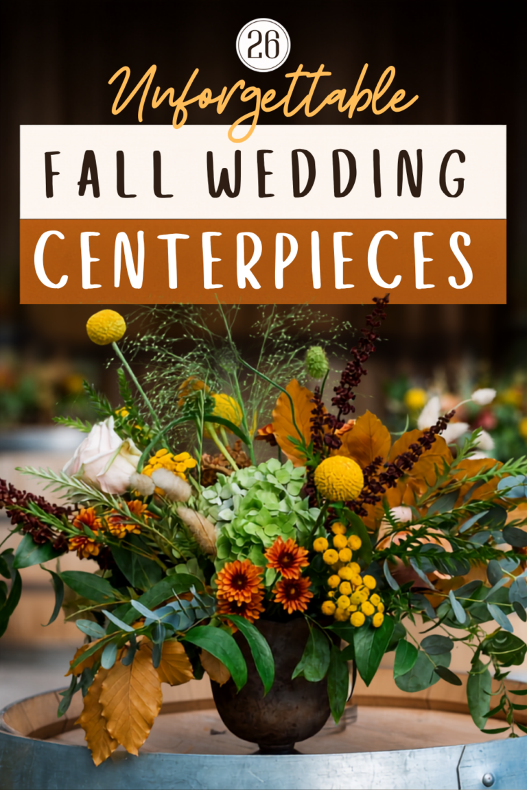 26 Fall Wedding Centerpieces That Make the Whole Table Feel Like October