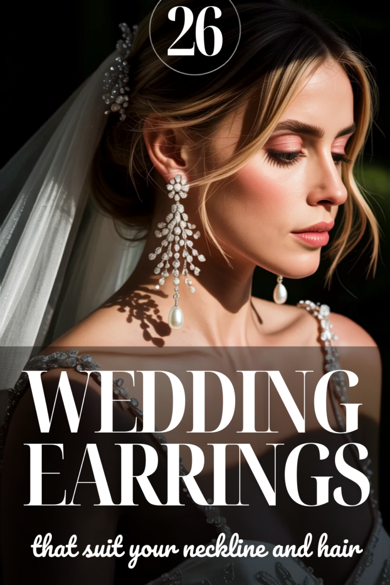 26 Wedding Earrings Real Brides Wore From Pearl Studs to Chandelier Drops