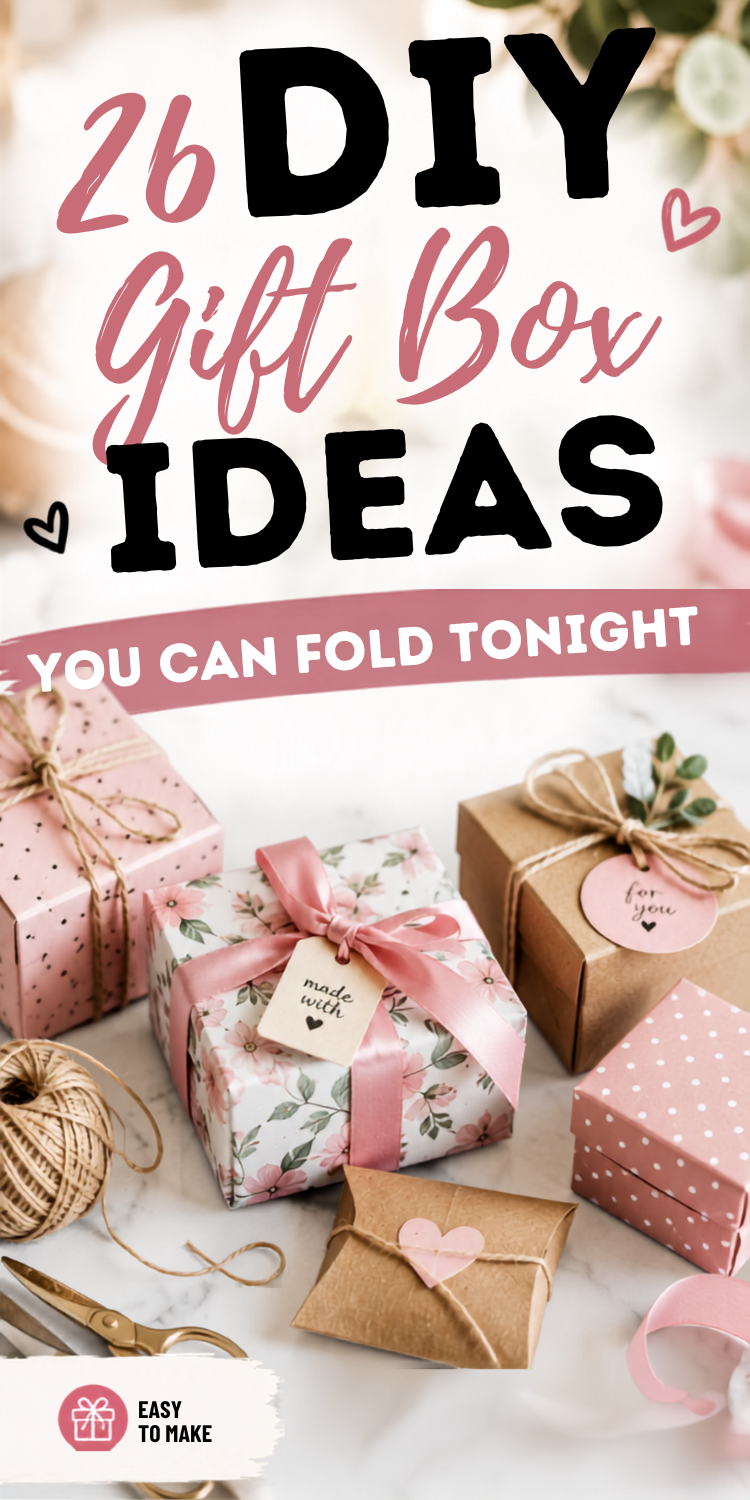 26 DIY Gift Box Ideas You Can Start Folding Tonight