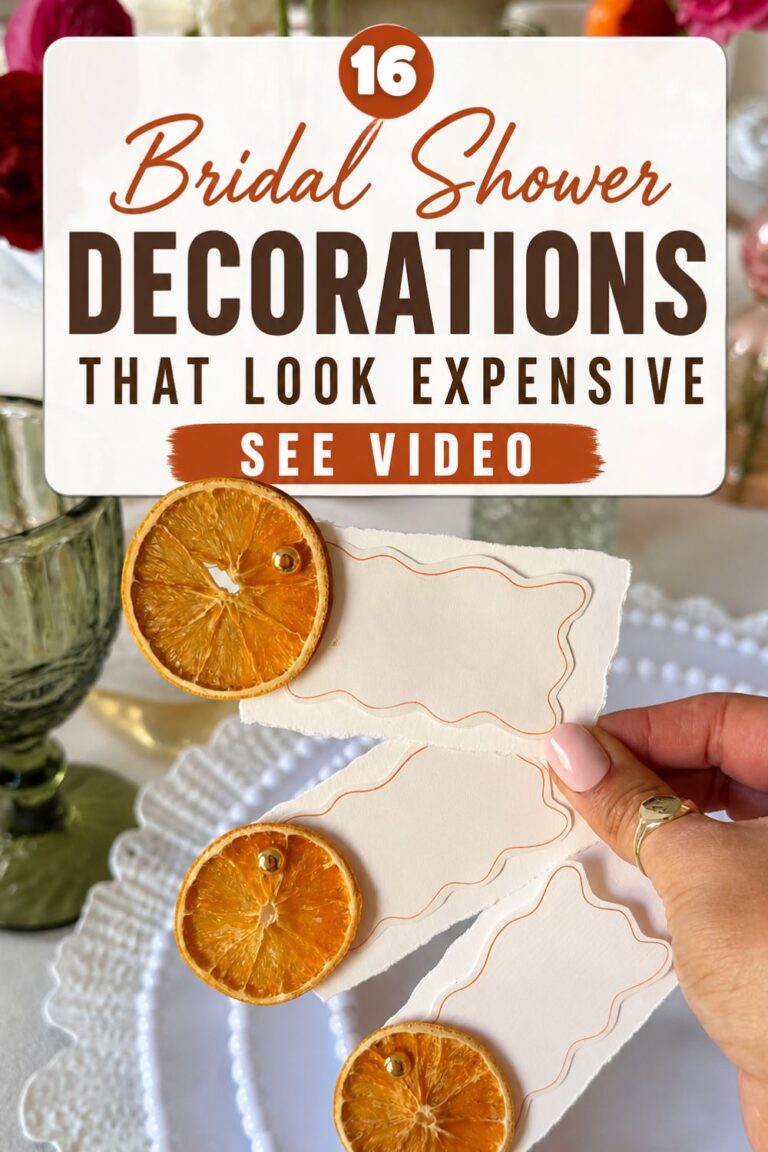 DIY Bridal Shower Decor You’d Swear a Florist Did  (Easy Videos)