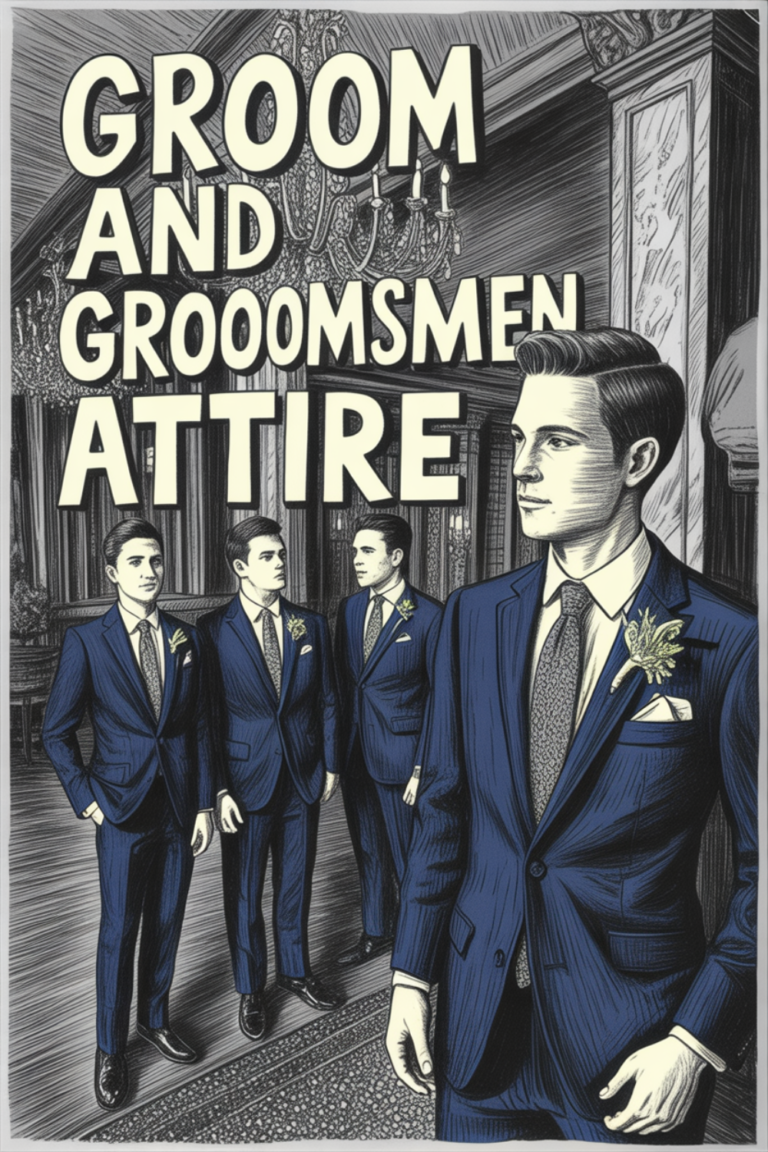 Groom and Groomsmen Attire from Real Weddings, Suit to Socks