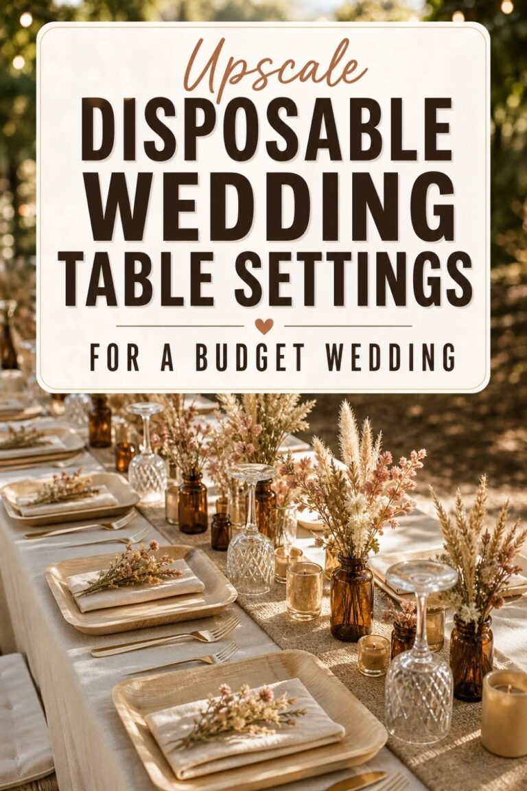 Are Disposable Plates Okay for a Wedding? How to Create Elegant Disposable Wedding Table Settings