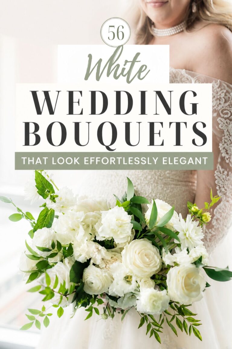 56 White Wedding Bouquets That Prove All-White Is Anything but Boring