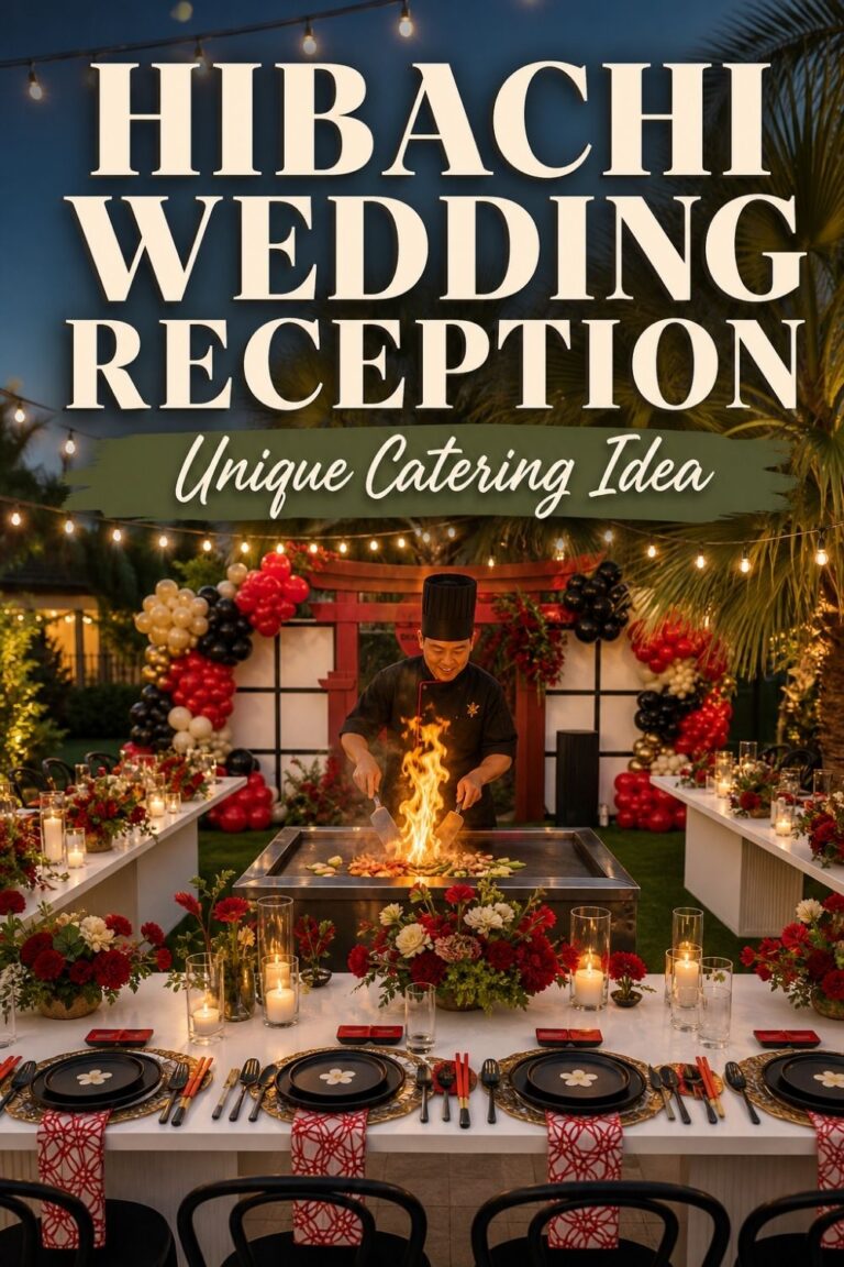 A Hibachi Wedding Reception: How to Turn Dinner Into Part of the Entertainment