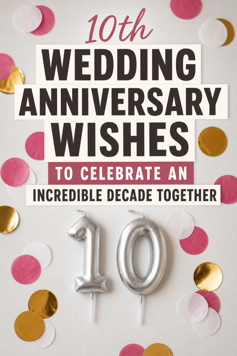 90 Happy 10th Anniversary Wishes for the Tin and Diamond Year