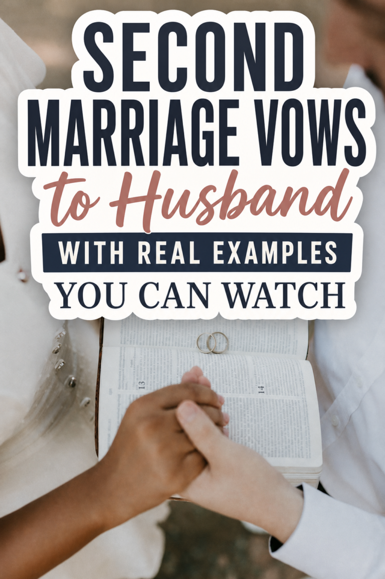 Real Second Marriage Vow Examples to Get Inspired By Before You Write Yours