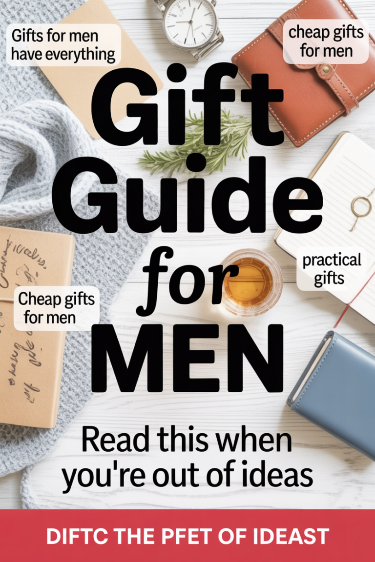 Gift Guide for Him, and How To Choose (Budget, Relationship, and What He Already Uses)