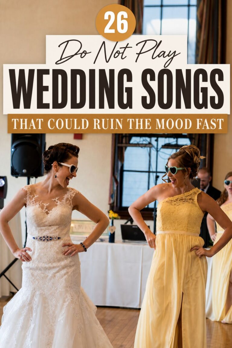 36 Songs Not To Play At Your Wedding