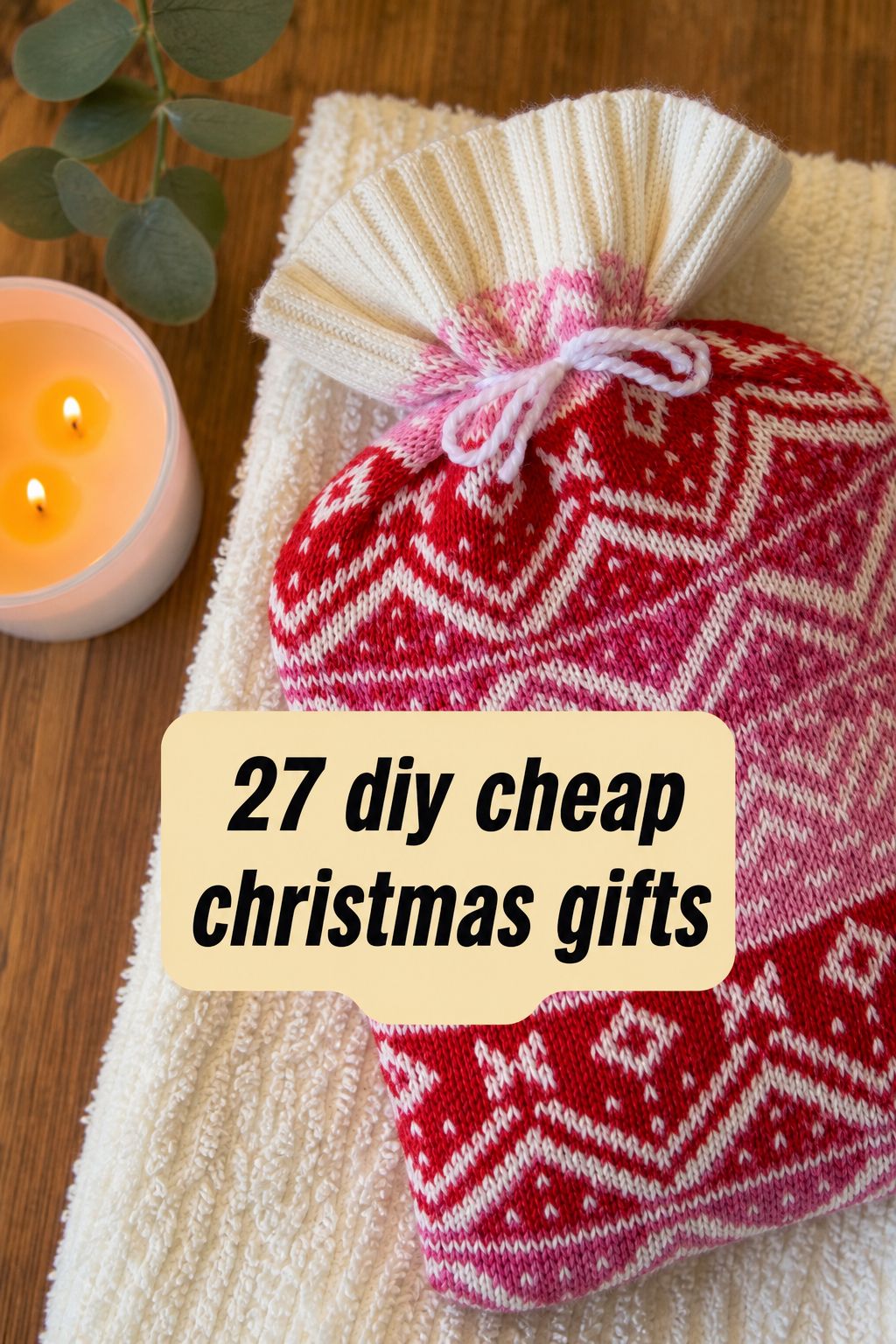 sweater hot water bottle cover