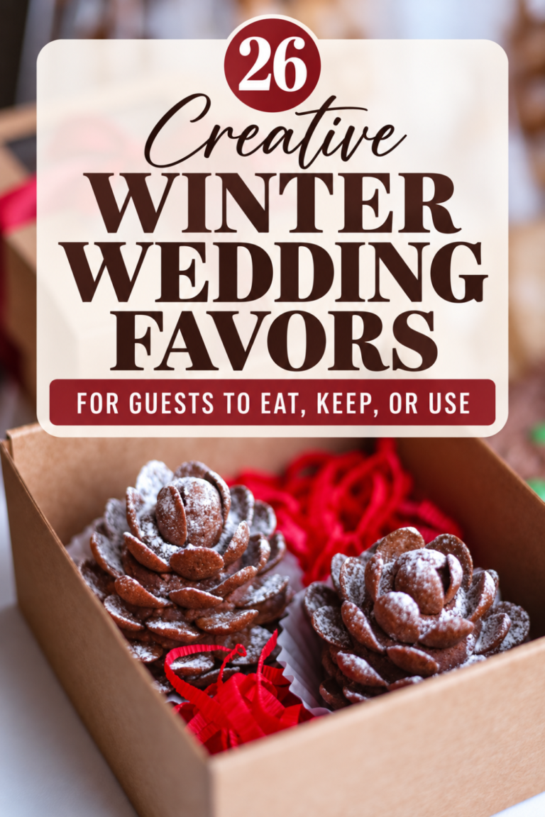 26 Winter Wedding Favors Your Guests Will Love