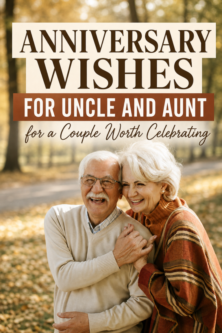 Anniversary Wishes for Your Aunt and Uncle, from Heartfelt to Funny