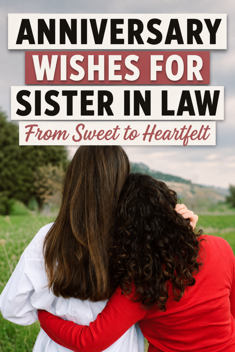 120 Anniversary Wishes for Sister in Law When You’re Stuck for Words