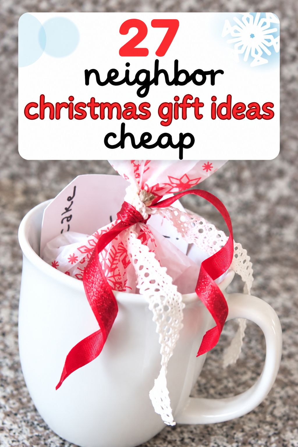 Mug cake kit