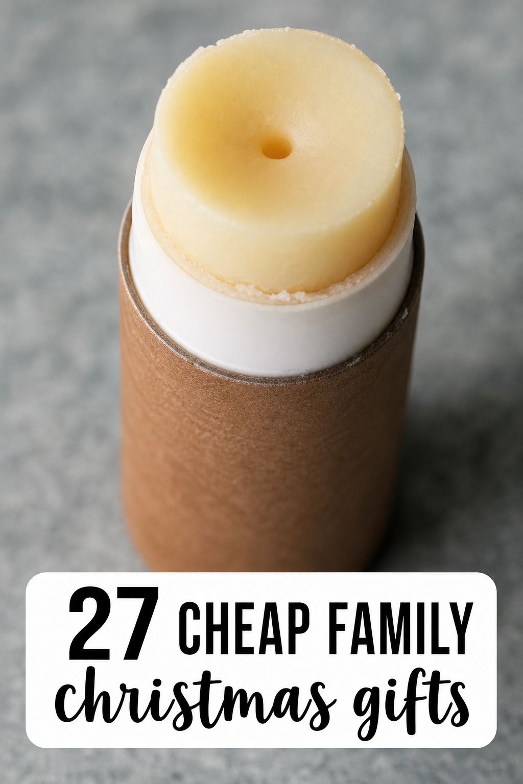 Homemade Lip Balm as a cheap Christmas gift for family