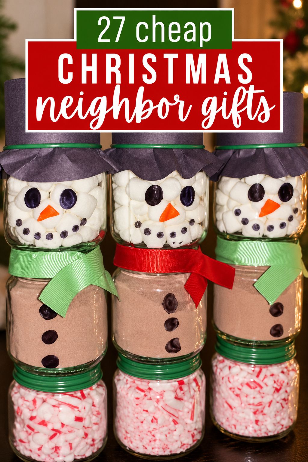 Snowman hot cocoa jar