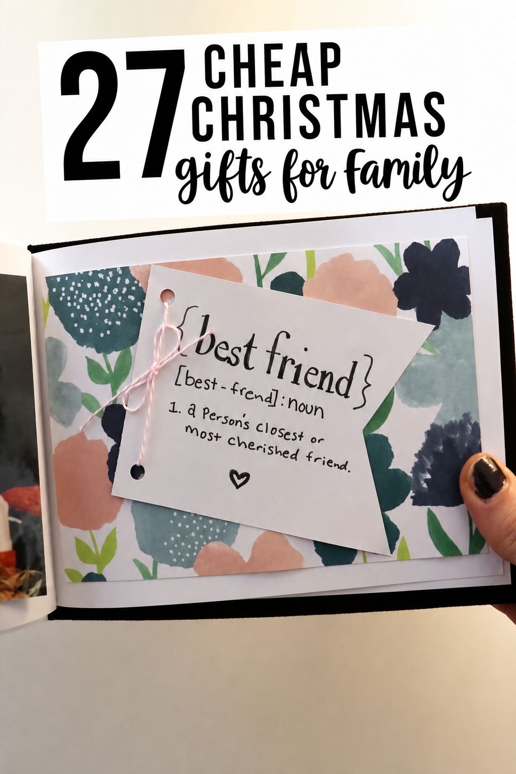 Printed Family Photo Book as a cheap Christmas gift for family