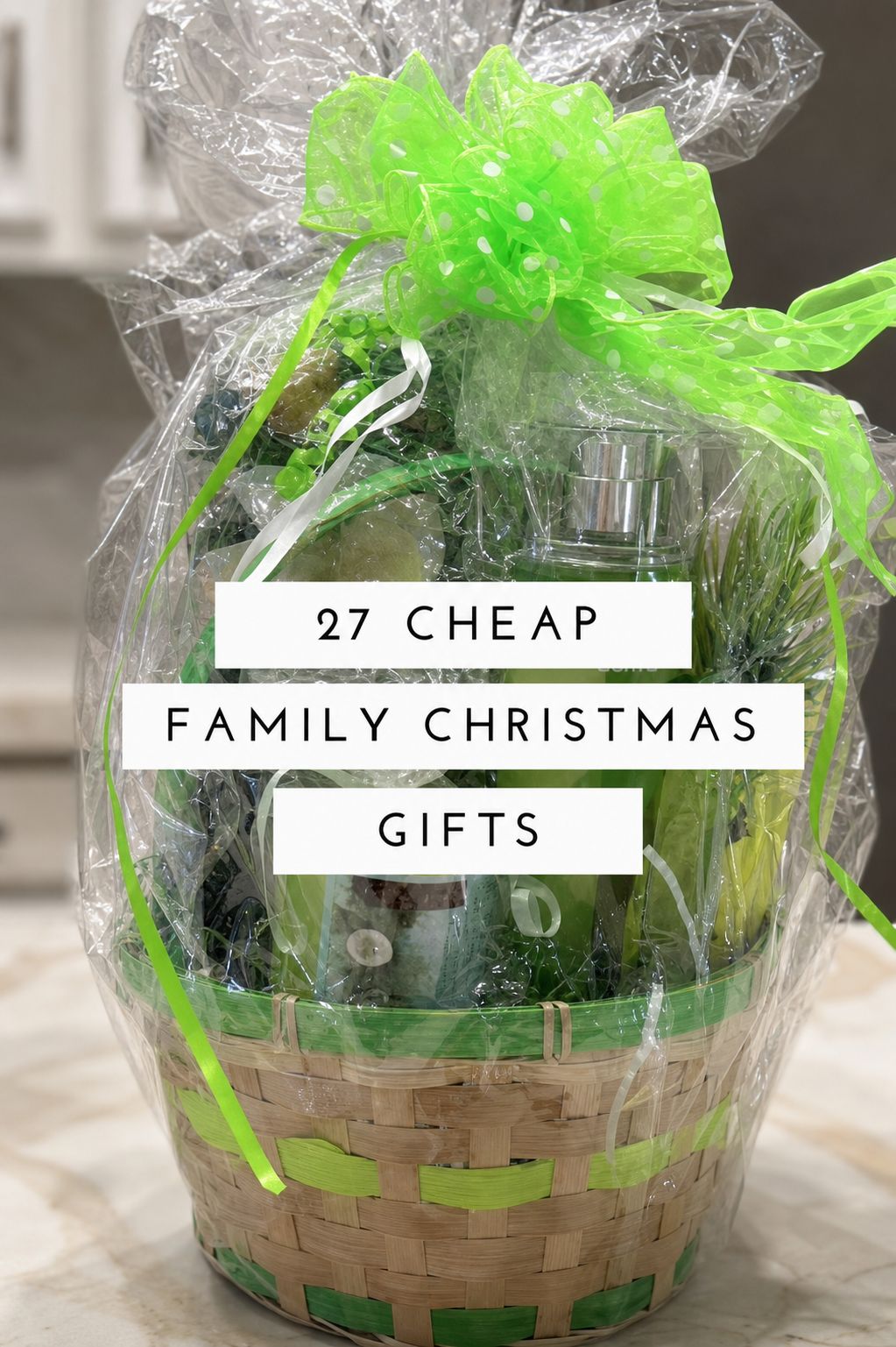 Self-Care Stock-Up Basket as a cheap Christmas gift for family