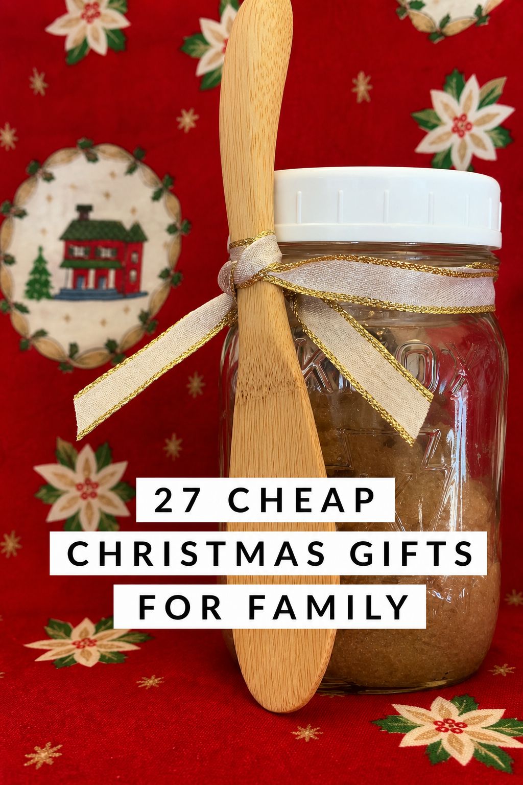 Vanilla Sugar Scrub as a cheap Christmas gift for family
