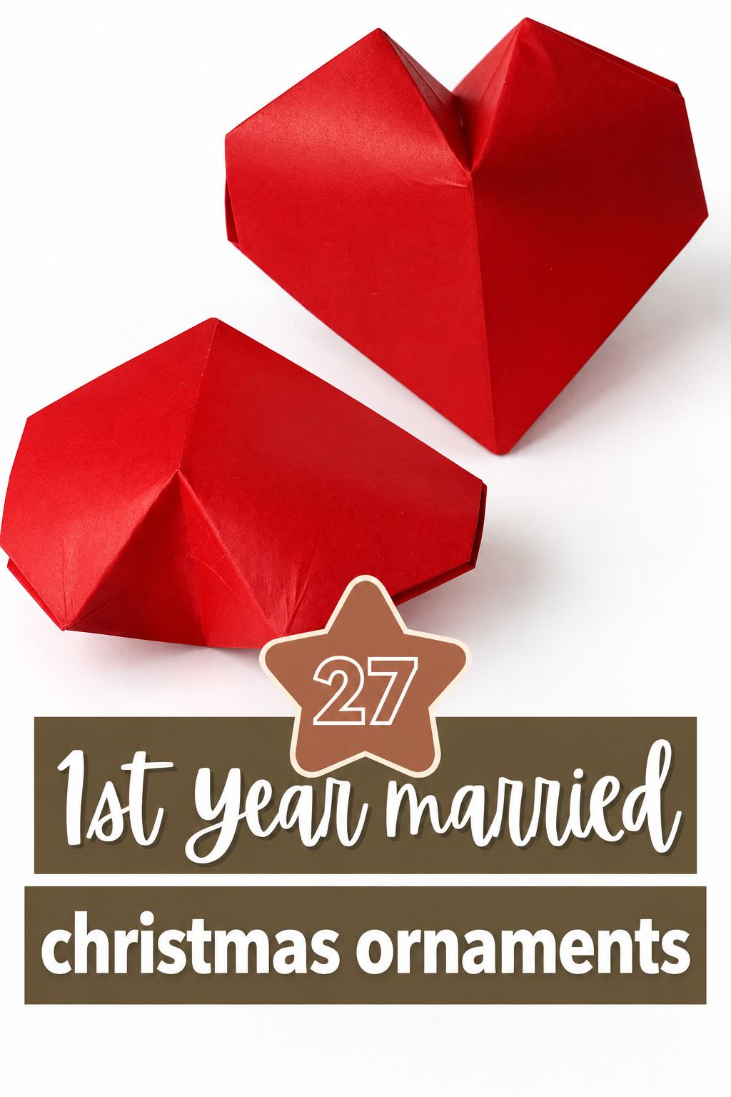 3d puffy heart christmas ornaments