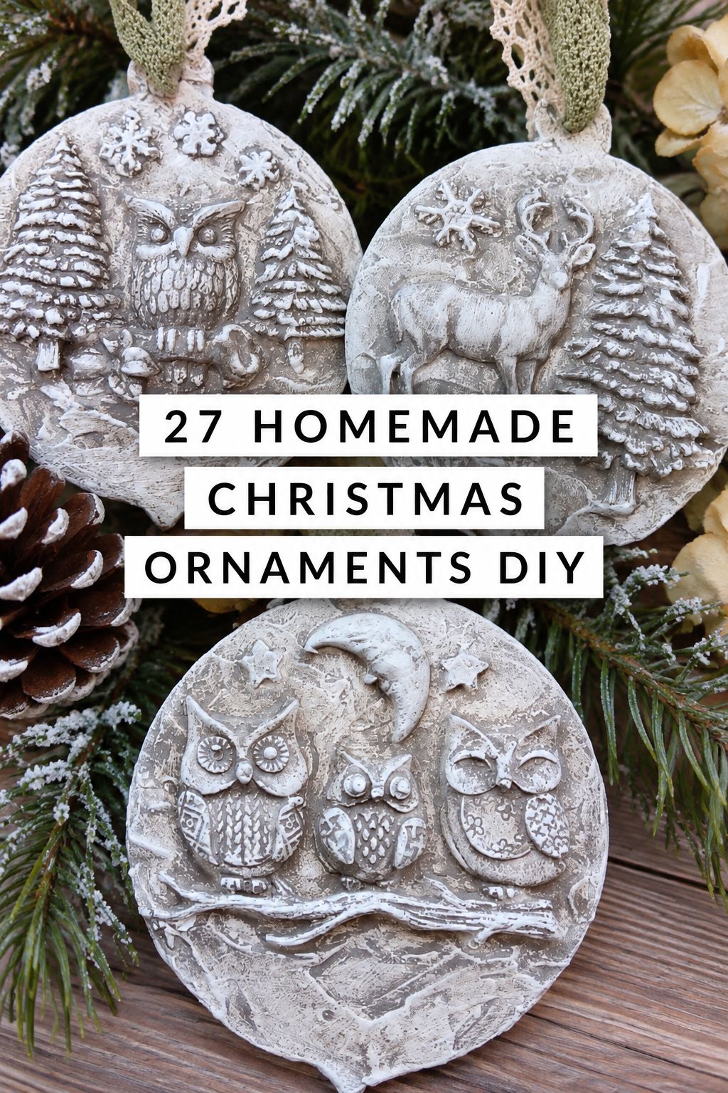 air dry clay ornaments christmas ornaments