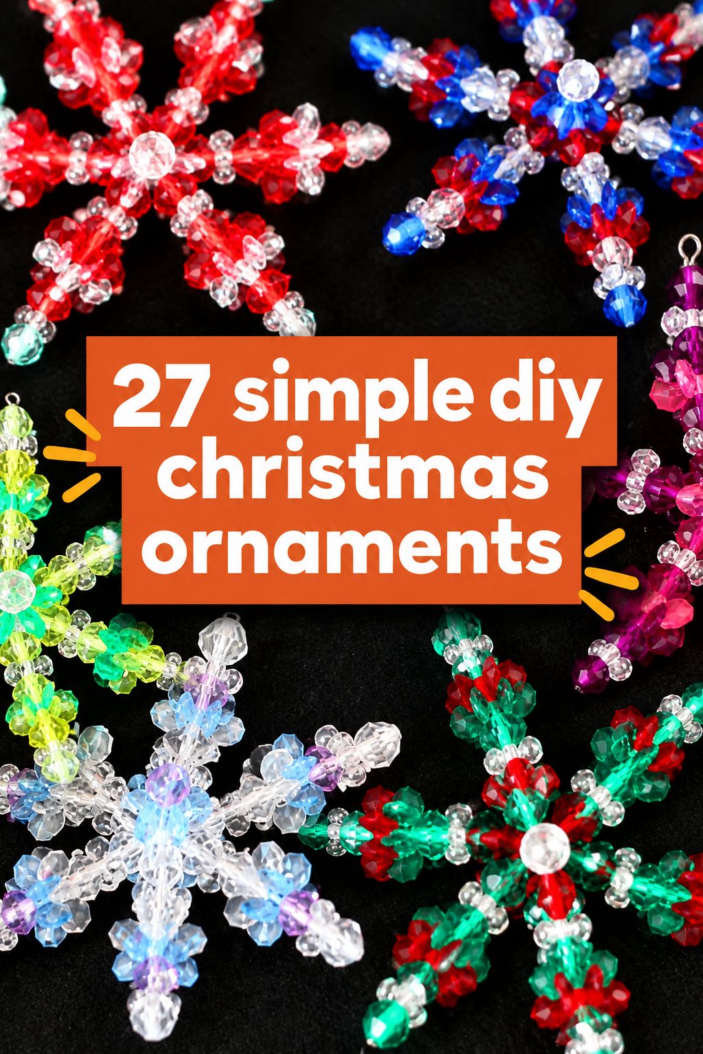beaded snowflake ornaments christmas ornaments