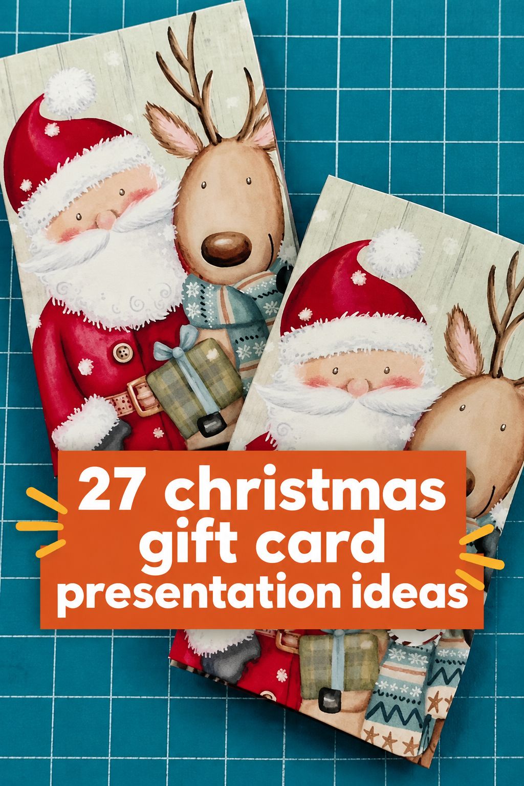 christmas card box gift card wrapping