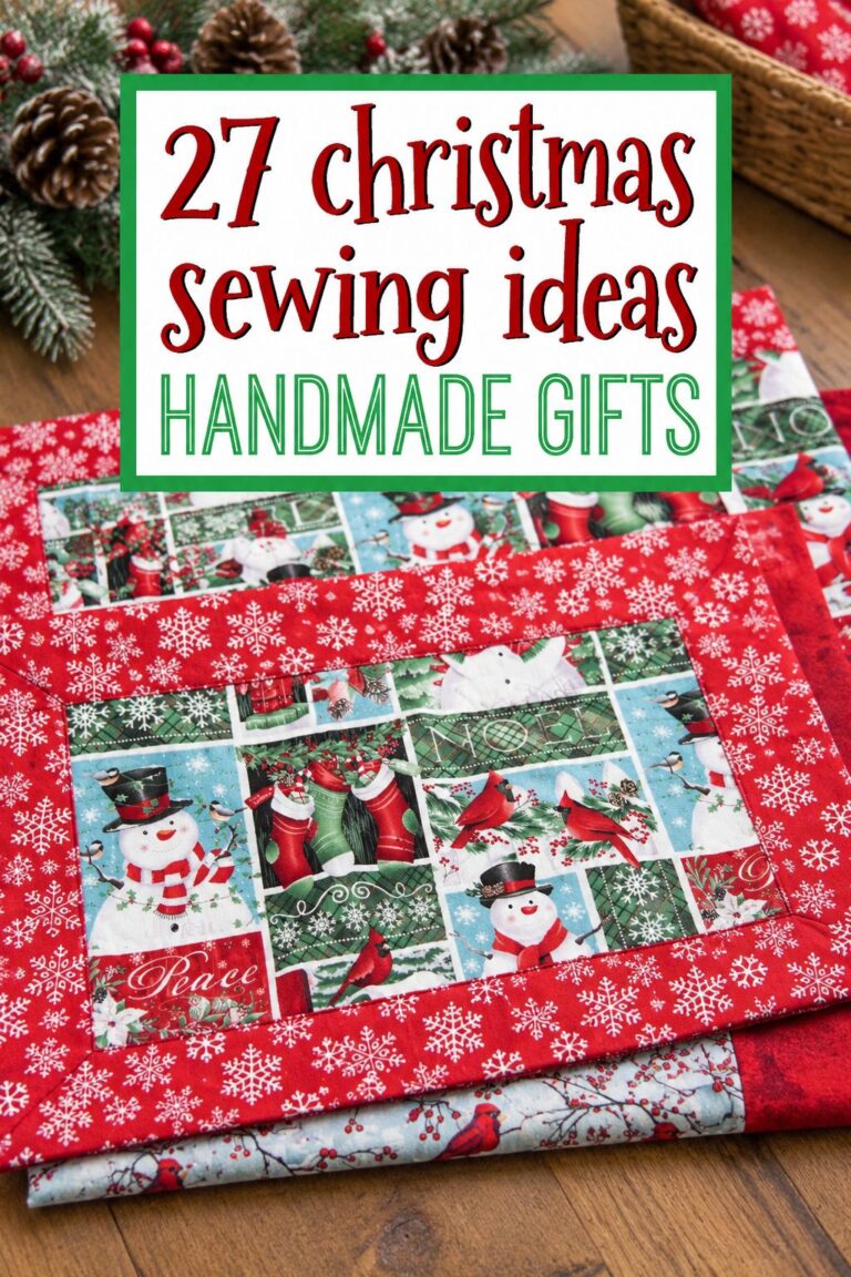 27 Sewing Christmas Gifts a Beginner Can Actually Finish (With a Video for Each)