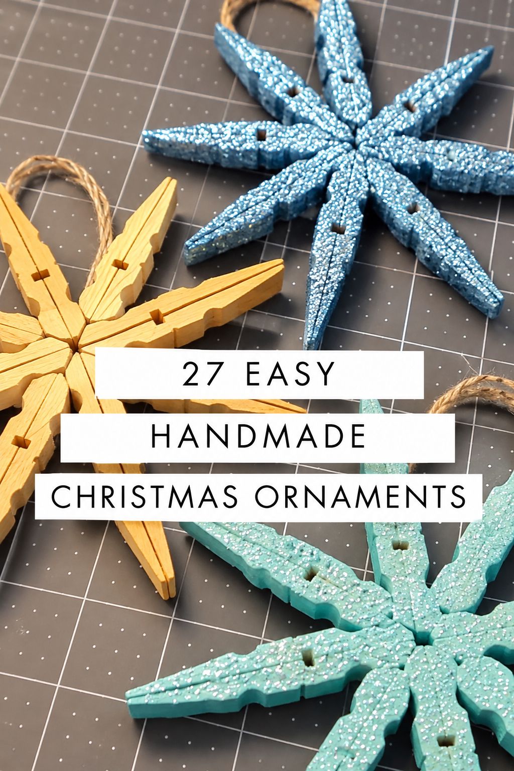 clothespin star ornaments christmas ornaments