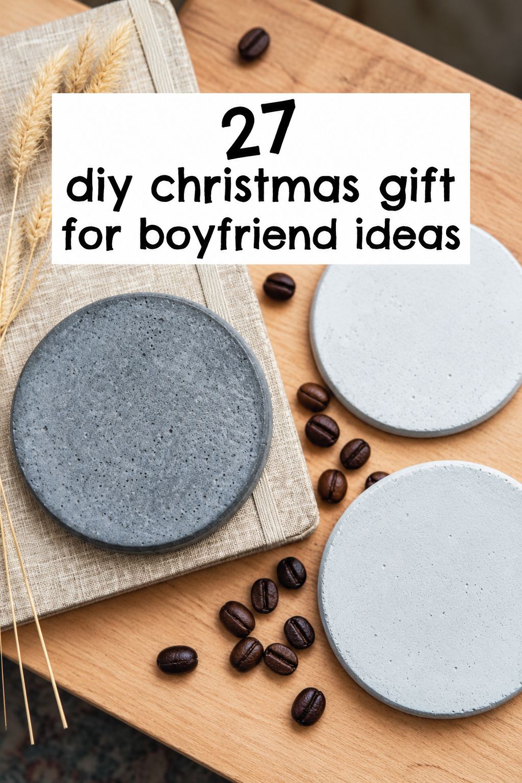 concrete coasters christmas gifts for boyfriend