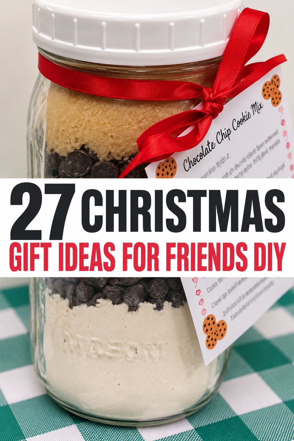 cookie mix in a jar christmas gifts
