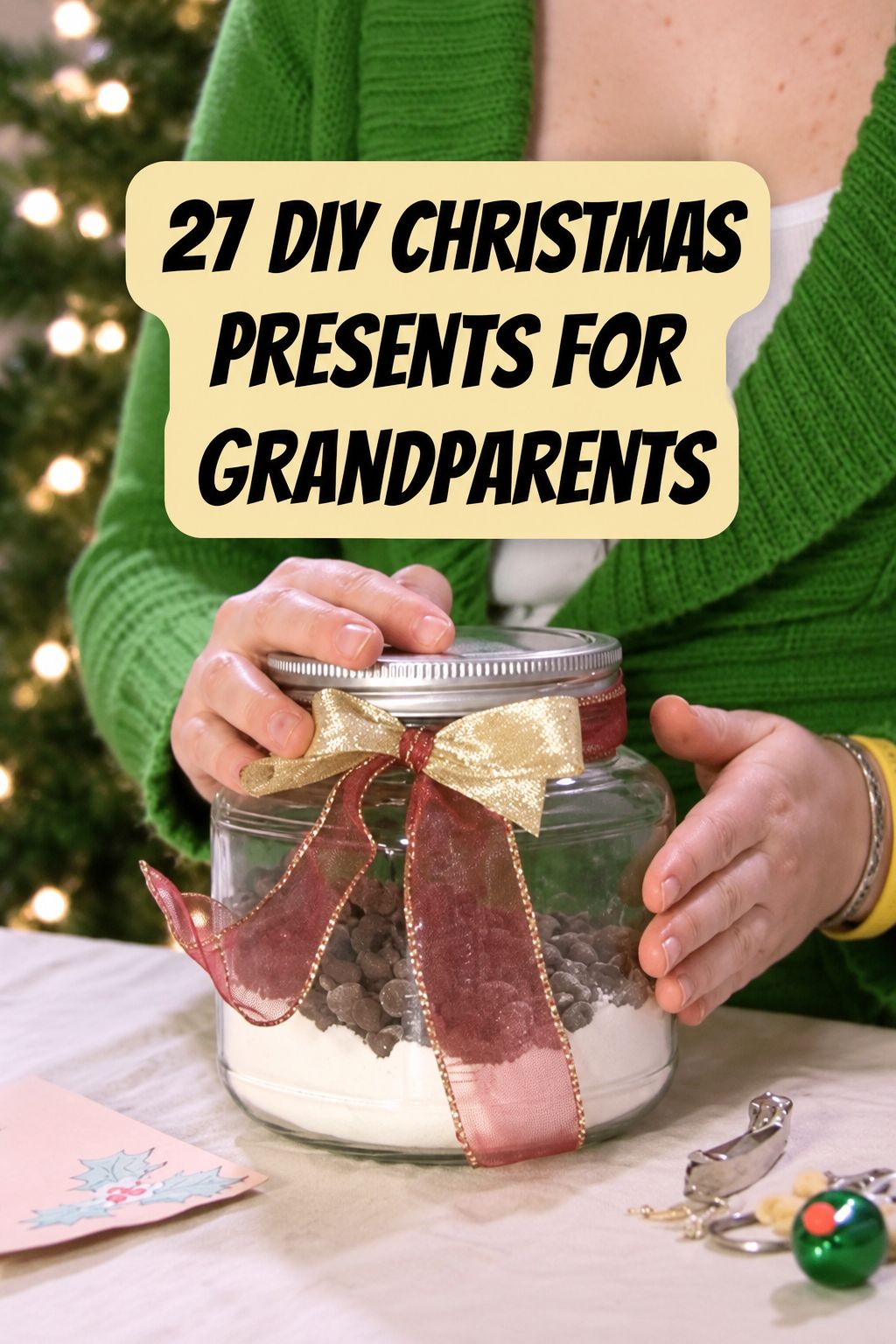 cookie mix in a jar christmas gifts for grandparents