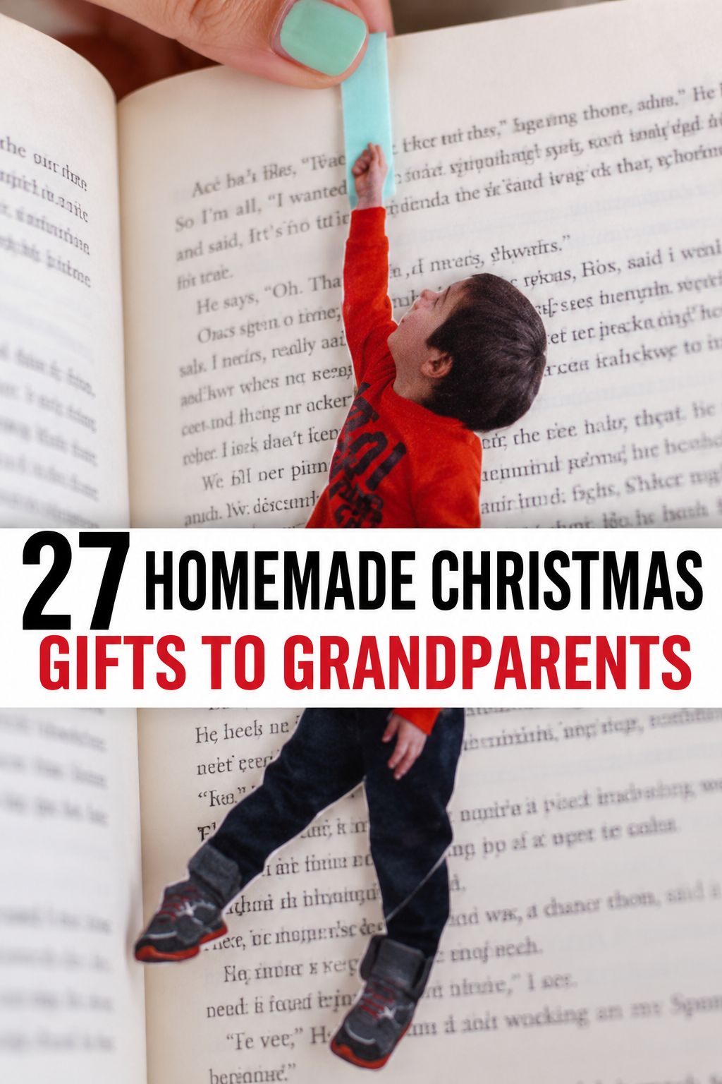 dangling photo bookmark christmas gifts for grandparents