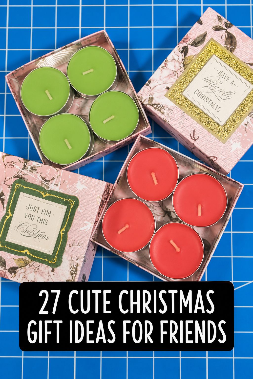 Decorated Dollar Tree Tea Light Candles