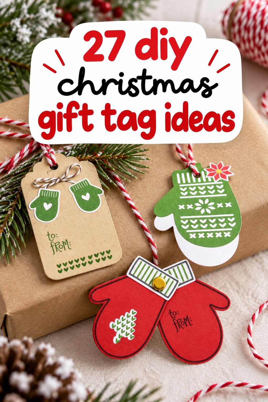 diy christmas gift tag ideas