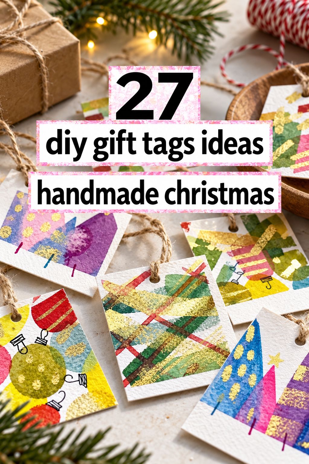 diy gift tags ideas handmade christmas