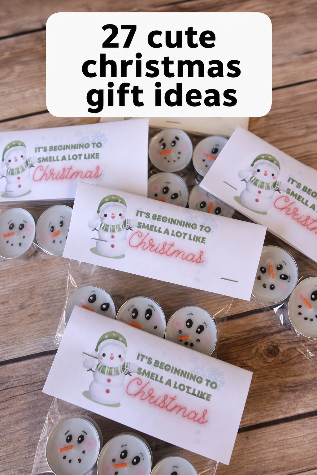 Dollar Store Tea Light Gift for Teachers and Neighbors