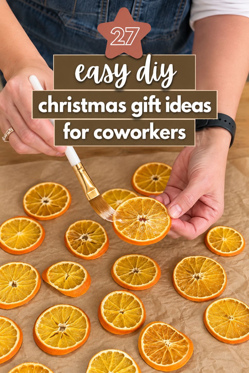 dried orange slice ornaments christmas gifts for coworkers