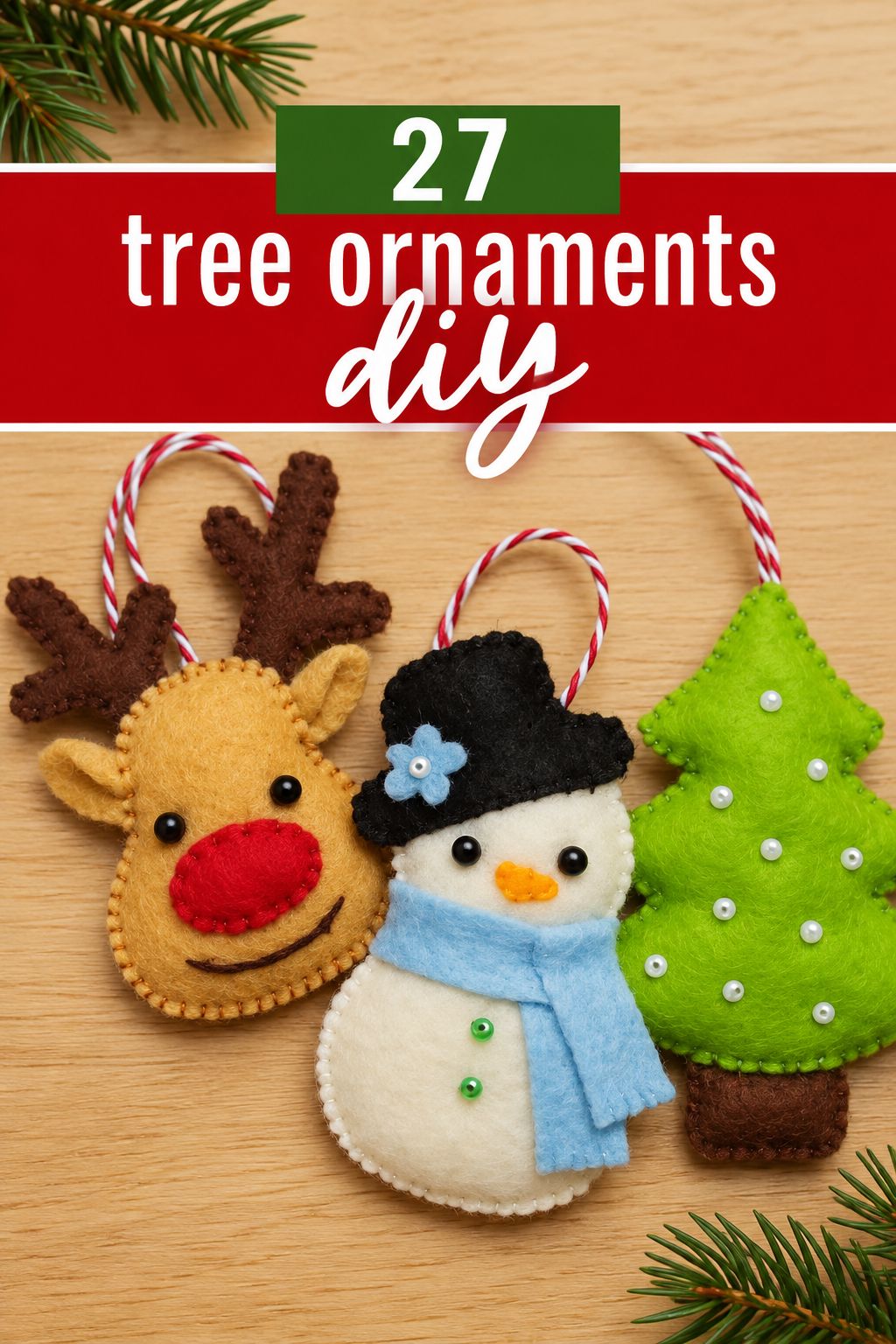 felt animal ornaments christmas ornaments