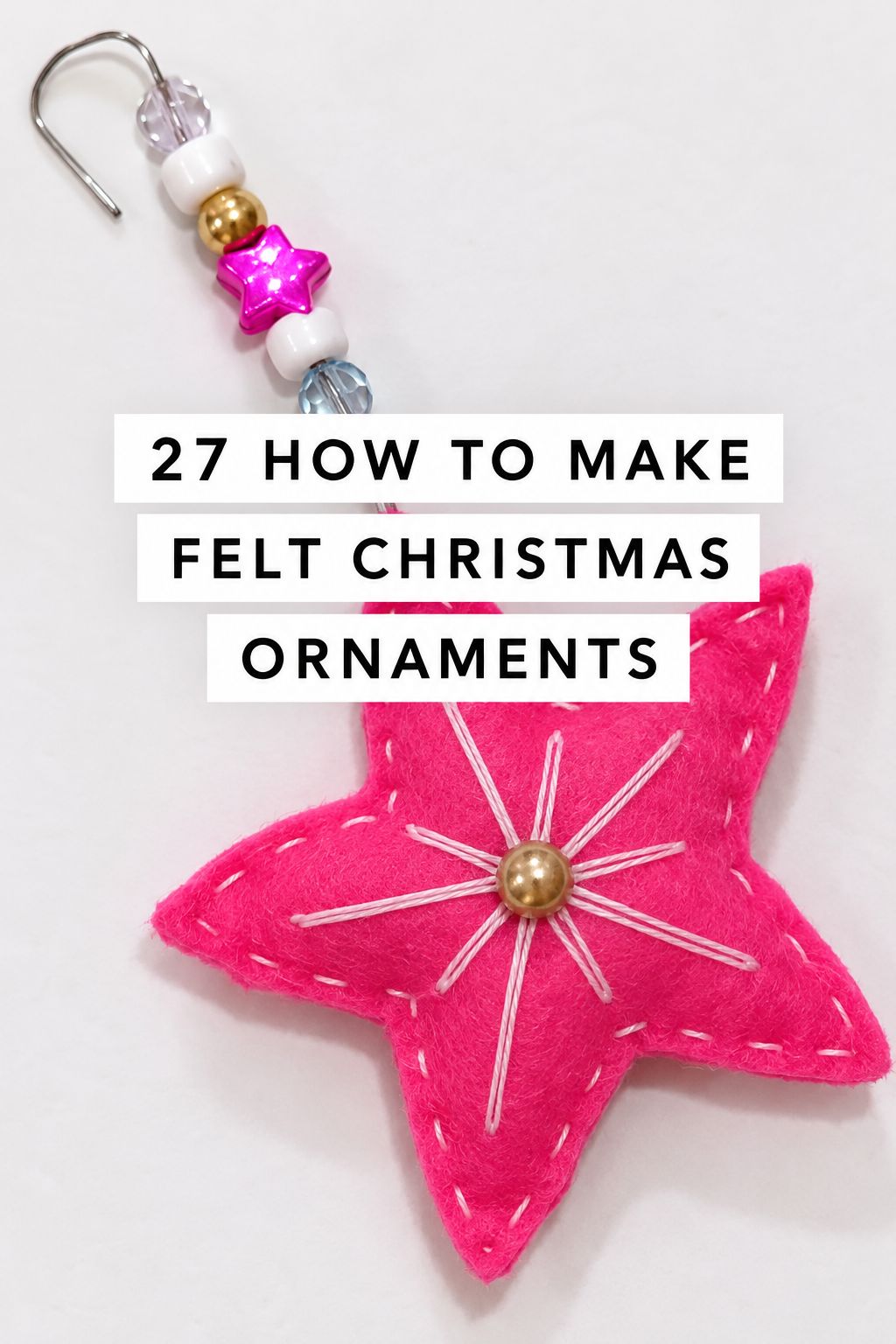 felt star christmas ornaments