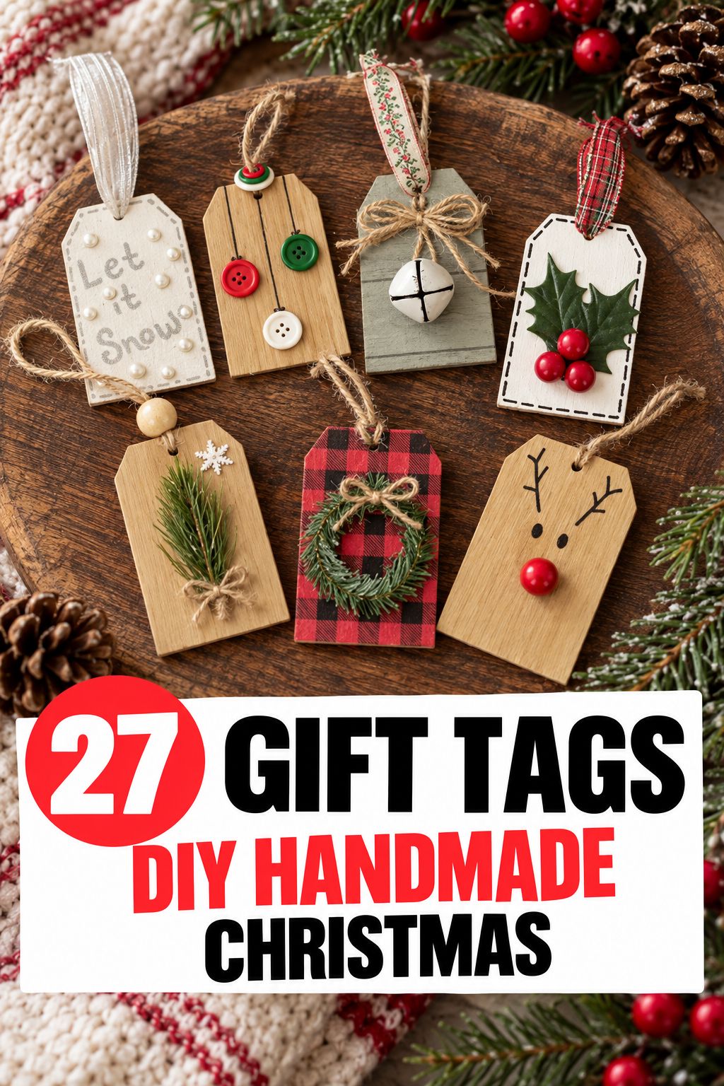 gift tags diy handmade christmas