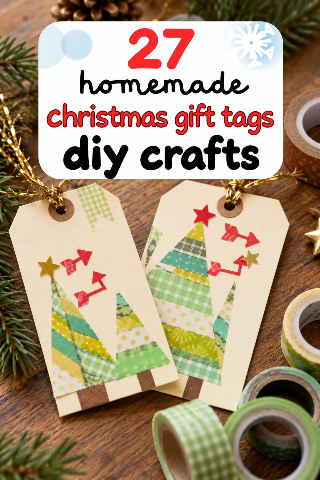 homemade christmas gift tags diy crafts