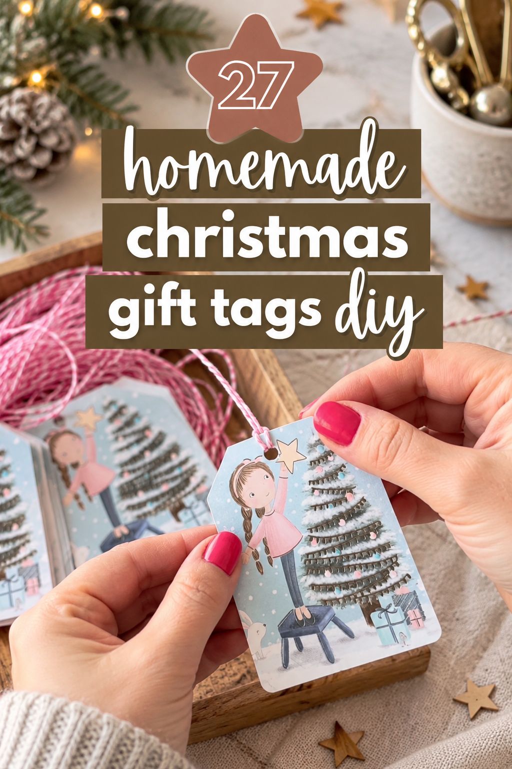 homemade christmas gift tags diy