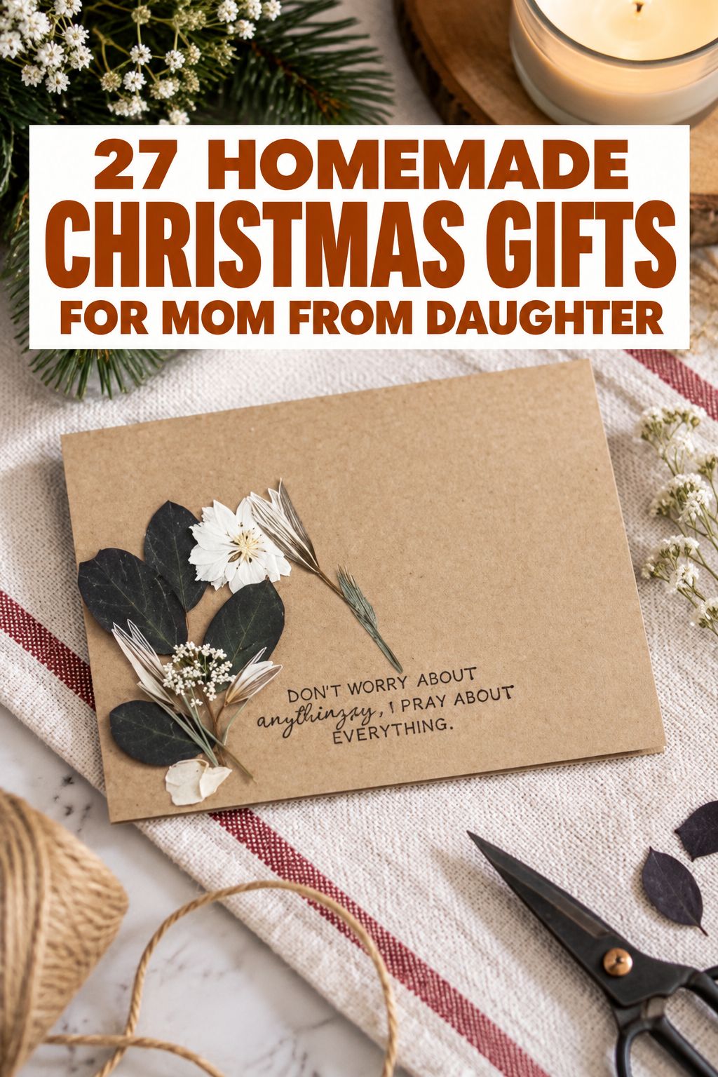 homemade christmas gifts for mom from daughter
